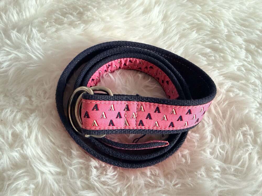 Vineyard Vines x Phillips Academy Andover Print D-Ring Belt Size XL